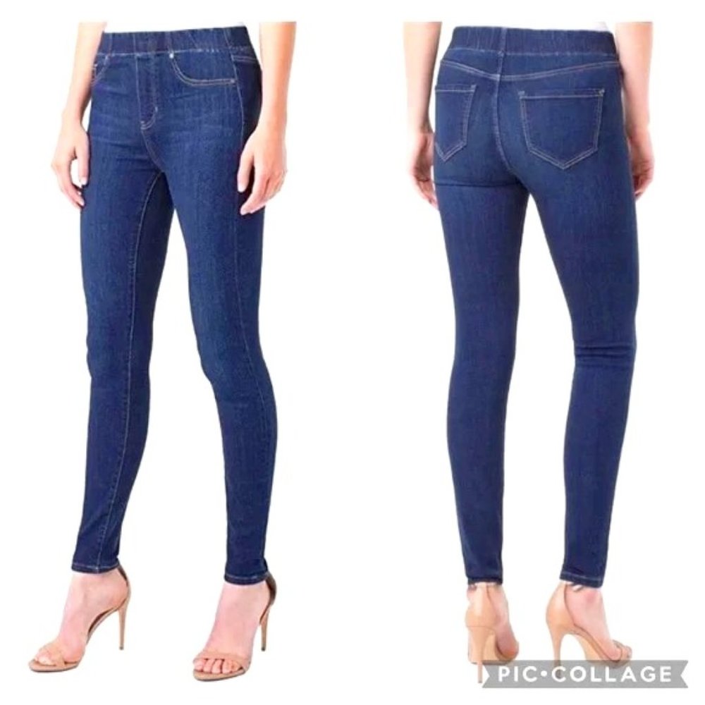 EUC Liverpool Elizabeth Super Skinny Pull on Jeans in Indigo